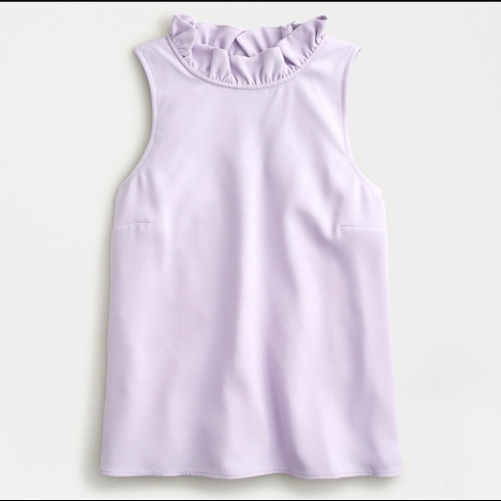 NWOT J Crew Ruffle Neck Blouse